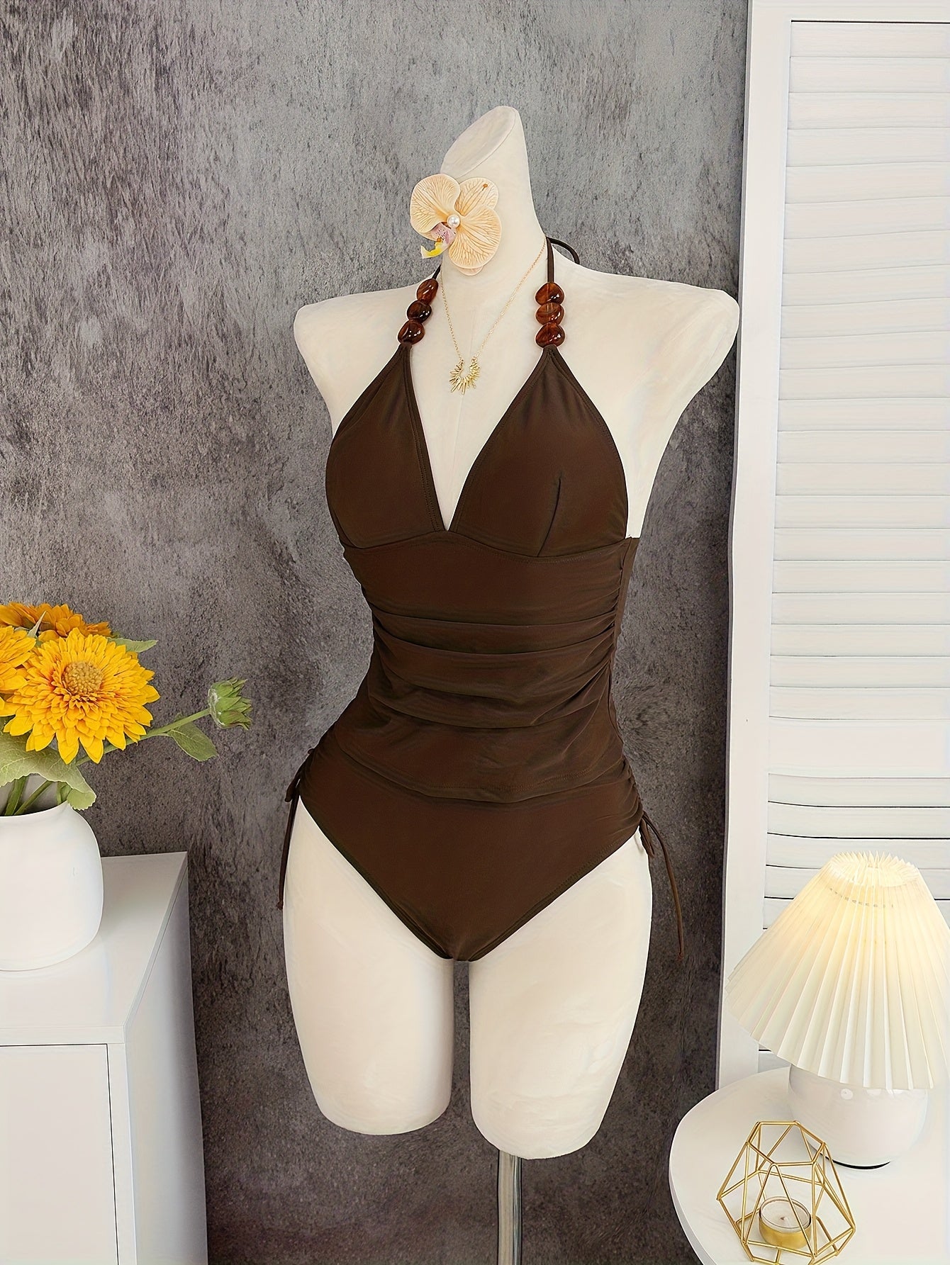 halter neck bathing suit