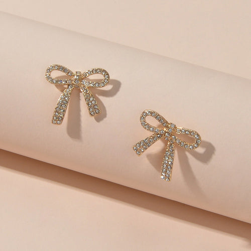 bow tie stud earrings
