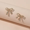 bow tie stud earrings