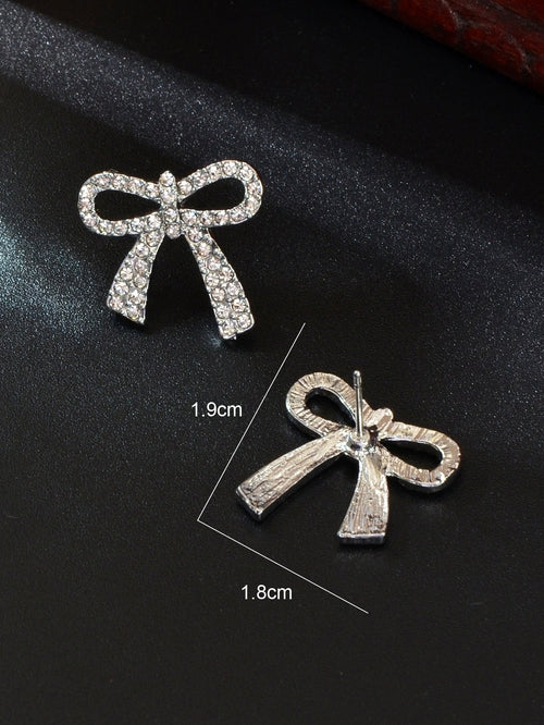 bow tie stud earrings