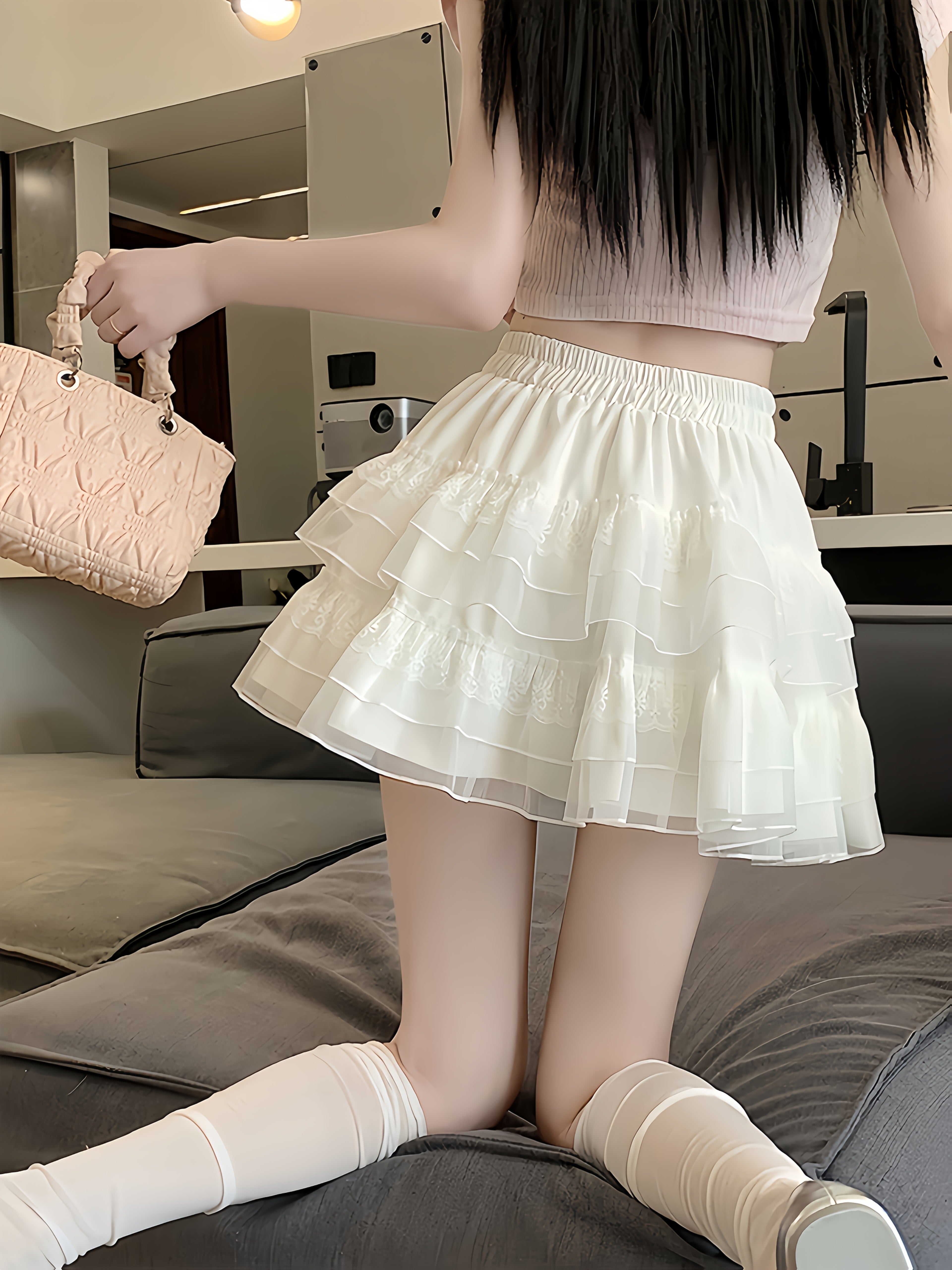 simple ruffle skirt