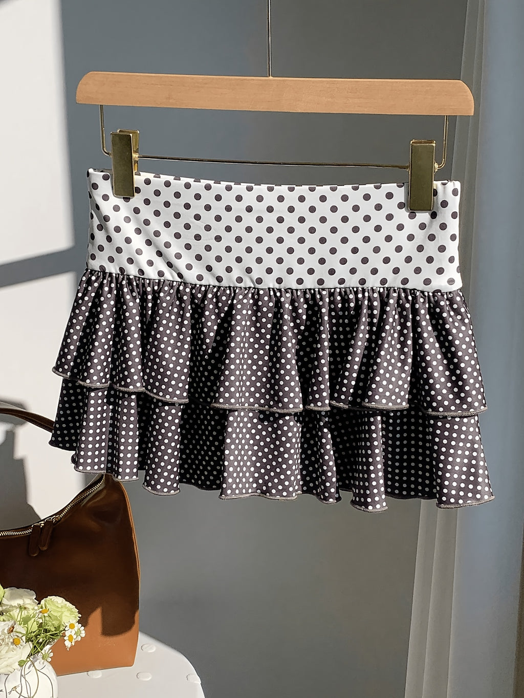 inverted polka dot skirt