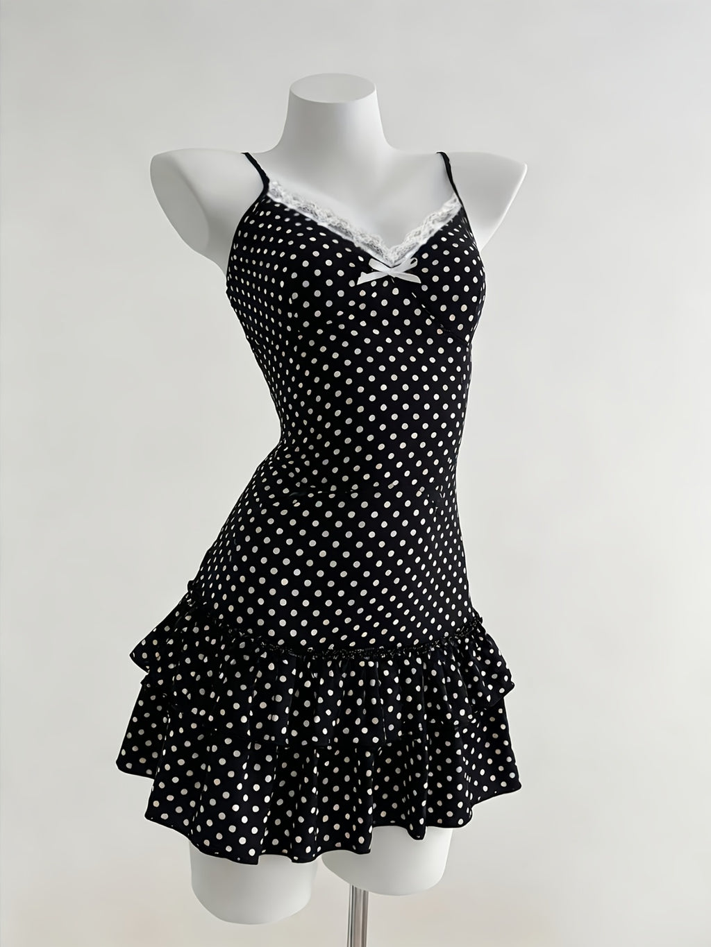 layered dress polka dots - dresscoquette