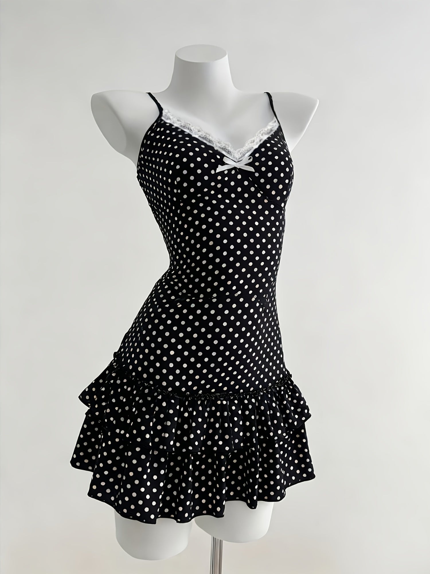 layered dress polka dots - dresscoquette