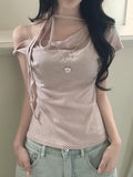 assymetric polka dot t-shirt