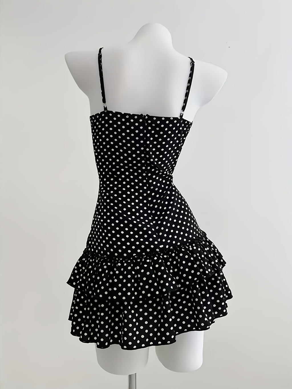 layered dress polka dots - dresscoquette