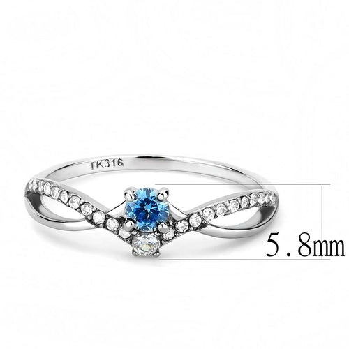 blue center stone ring