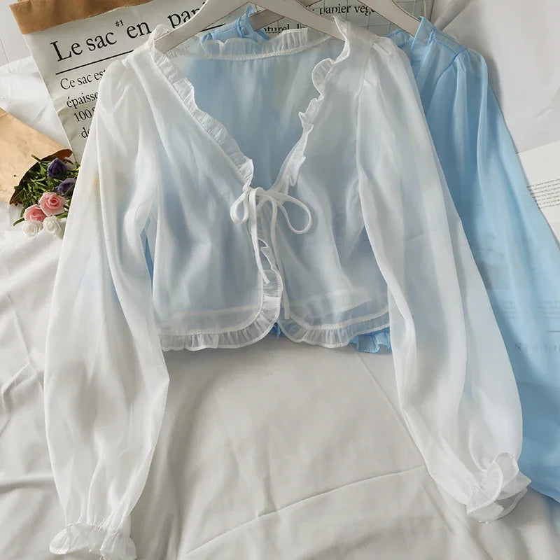 tie-front cardigan