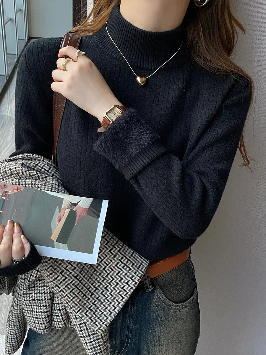 cropped turtle neck