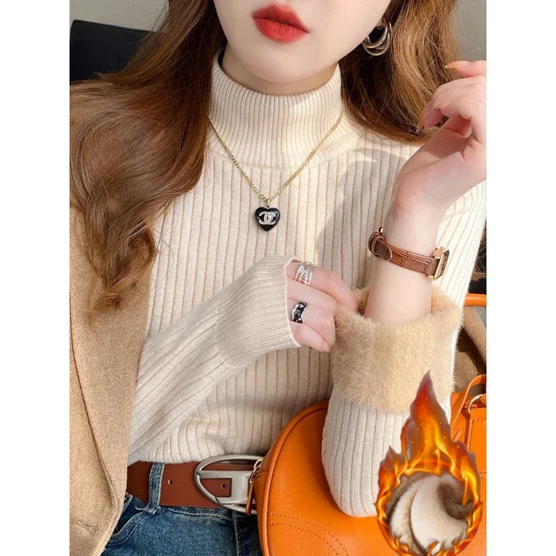 cropped turtle neck