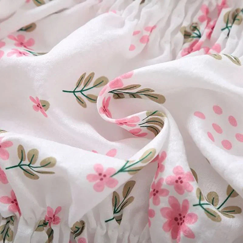 cropped flower blouse