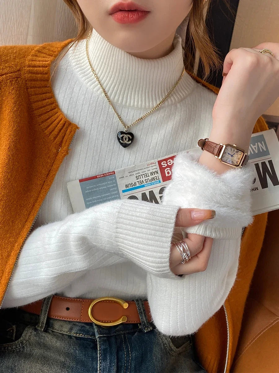cropped turtle neck
