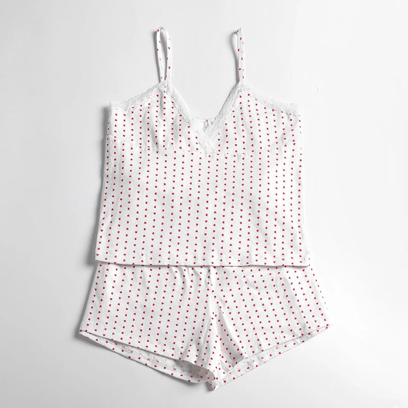 heart pyjamas lace