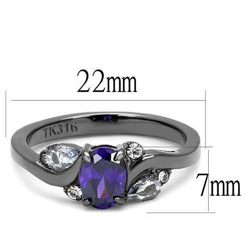 purple stoned ring