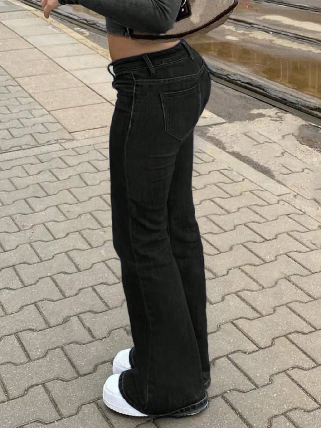 simple flared jeans