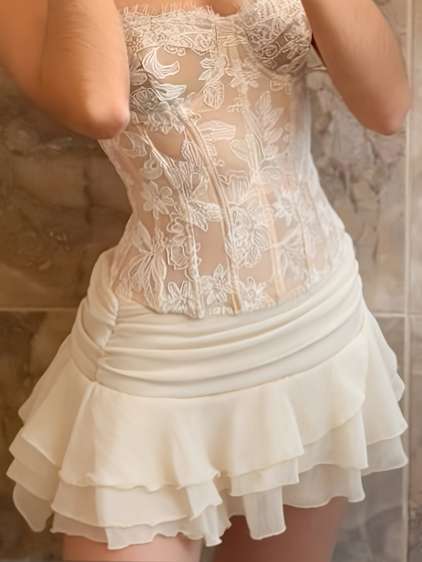 chiffron skirt