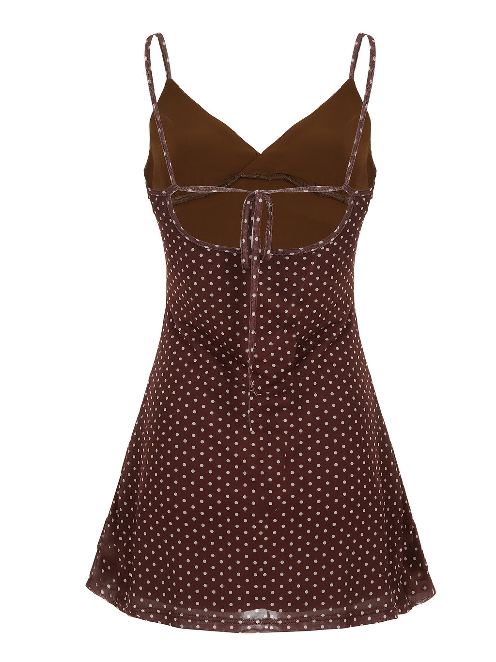 polka dot dress back bow tie - dresscoquette