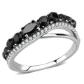 black stoned ring