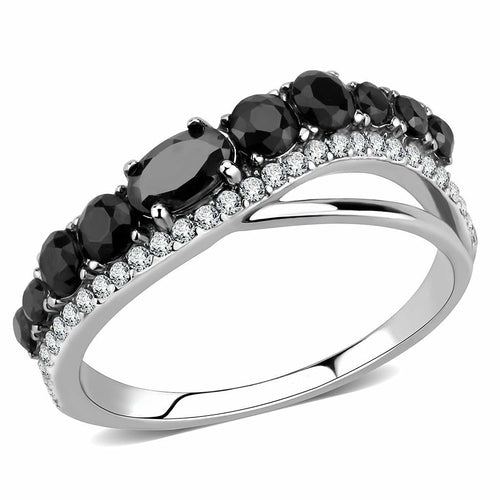 black stoned ring