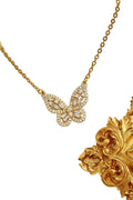 crested butterfly necklace
