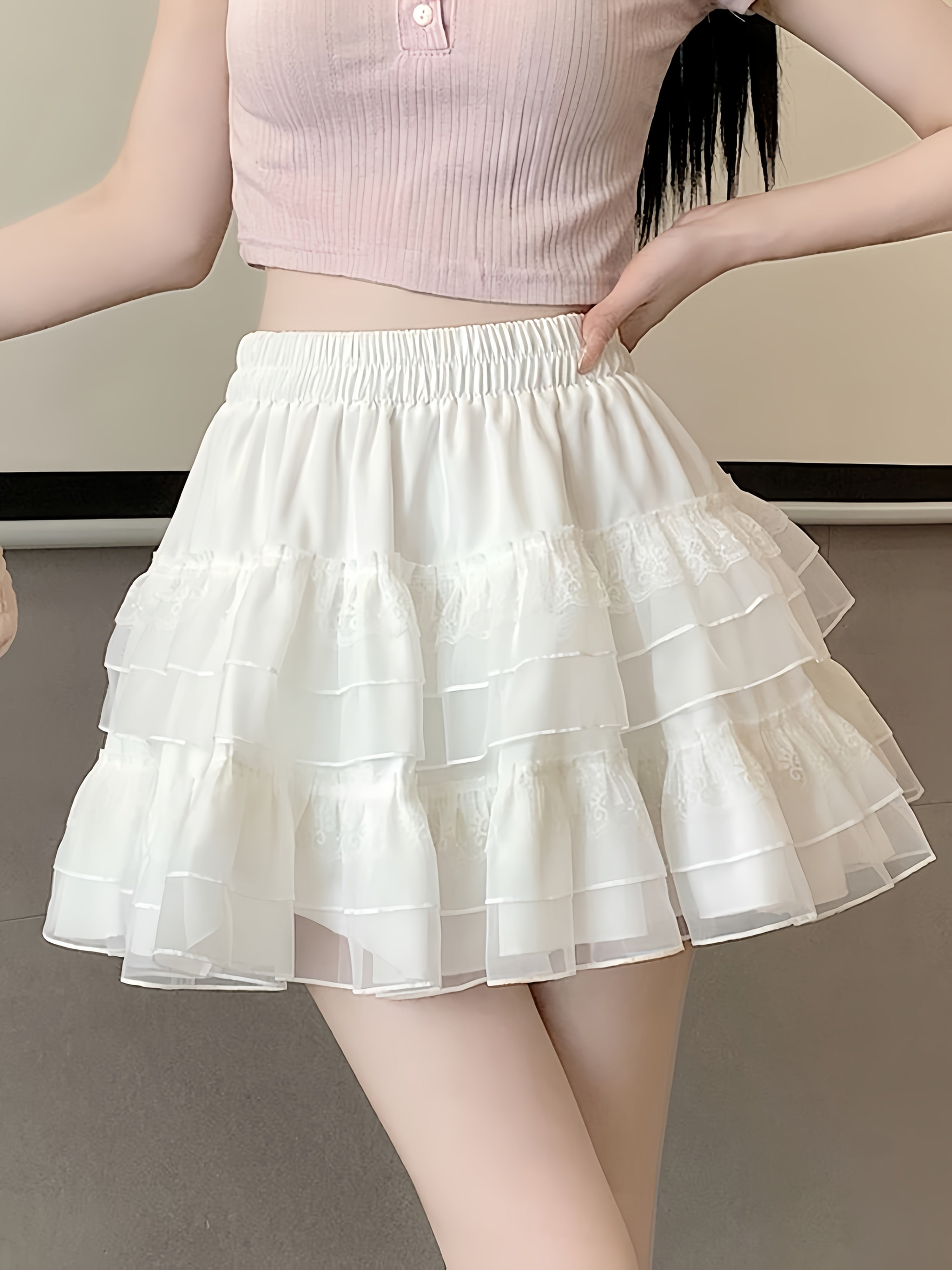 simple ruffle skirt